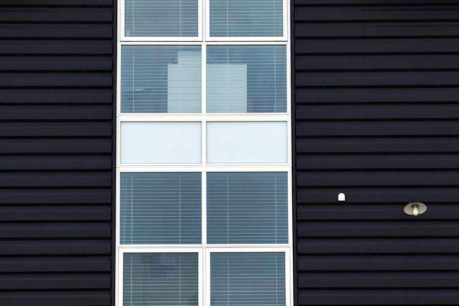 Exklusive Stahlfassade in kreativem Stil, Roskildevej 6, Vejle